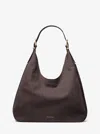Michael Kors Nolita Large Nubuck Hobo Shoulder Bag In Brown