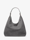 Michael Kors Nolita Large Nubuck Hobo Shoulder Bag In Grey