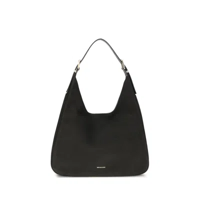 Michael Kors Nolita Large Nubuck Shoulder Women's Bag In Black