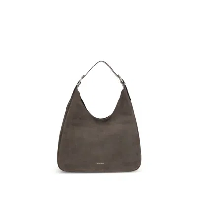 Michael Kors Nolita Large Nubuck Shoulder Women's Bag In Brown