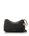 Michael Kors Nolita Medium Leather Shoulder Bag In Black