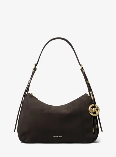 MICHAEL KORS NOLITA MEDIUM NUBUCK SHOULDER BAG