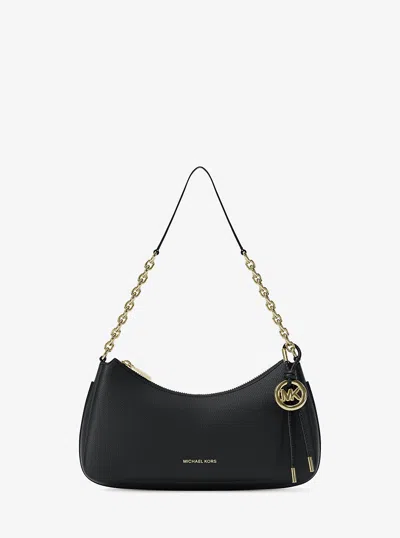 MICHAEL KORS NOLITA MEDIUM PEBBLED LEATHER CHAIN POCHETTE
