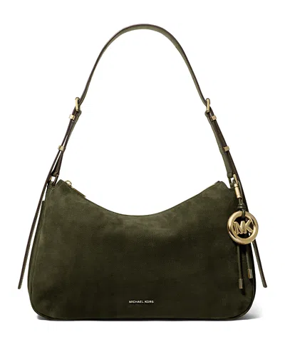 Michael Kors Nolita Medium Top Zip Convertible Shoulder Bag In Green