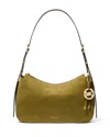 Michael Kors Nolita Medium Top Zip Convertible Shoulder Bag In Green