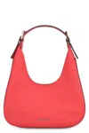Michael Kors Logo Patch Shoulder Bag In Orange