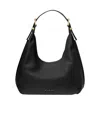 Michael Kors Nolita Small Pebbled Leather Hobo Shoulder Bag In Black