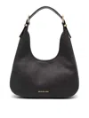 Michael Kors Nolita Small Pebbled Leather Hobo Shoulder Bag In Brown