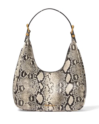 Michael Kors Nolita Small Hobo Shoulder Bag In Beige