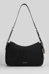 Michael Kors Shoulder Bag Adjustable Strap Gold Tone Hardware In Black
