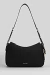 Michael Kors Shoulder Bag Adjustable Strap Gold Tone Hardware In Black