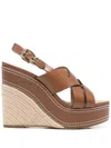 Michael Kors Nora Wedge In Brown