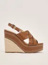 Michael Kors Nora Wedge In Cuoio