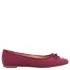 Michael Kors Nori Ballet Flats In Mulberry In Red