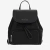 MICHAEL KORS NYLON AND LEATHER BACKPACK WITH LOGO