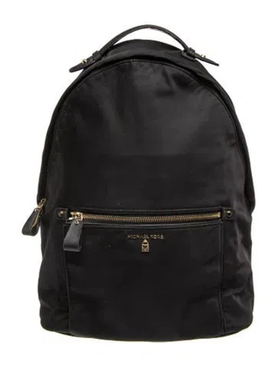 Pre-owned Michael Kors Nylon Backpack In Black