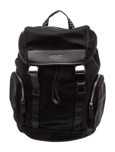 Pre-owned Michael Kors Nylon Backpack In Black
