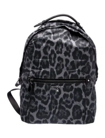 Pre-owned Michael Kors Nylon Backpack In Black/grey