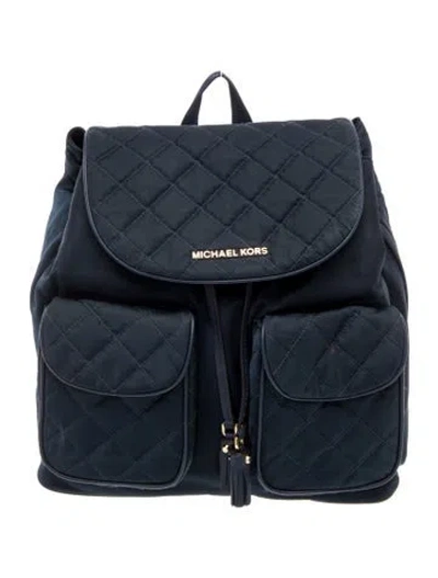 Pre-owned Michael Kors Nylon Backpack In Blue