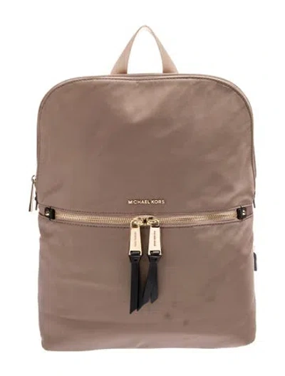 Pre-owned Michael Kors Nylon Backpack In Brown