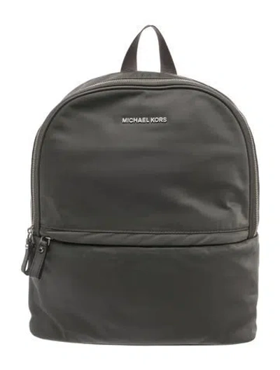 Pre-owned Michael Kors Nylon Backpack In Gray