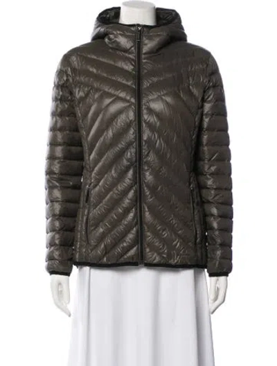 Pre-owned Michael Kors Nylon Down Jacket In Neutrals
