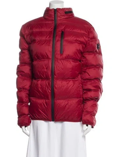 Pre-owned Michael Kors Nylon Down Jacket In Red