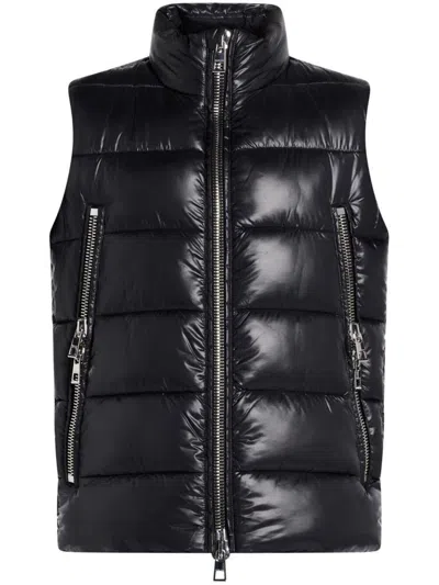 Michael Kors Nylon Puffer Vest In Black