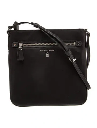 Pre-owned Michael Kors Nylon Shoulder Bag In Black