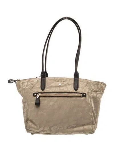 Pre-owned Michael Kors Nylon Shoulder Bag In Neutral