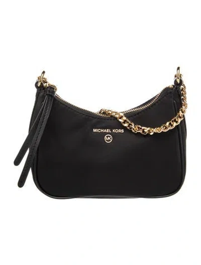 Pre-owned Michael Kors Nylon Top Handle Bag In Black