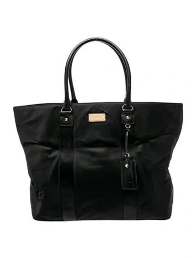 Pre-owned Michael Kors Nylon Tote In Black