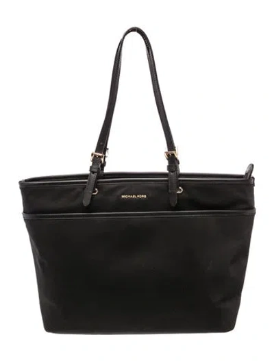 Pre-owned Michael Kors Nylon Tote In Black