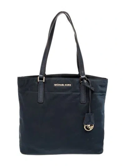 Pre-owned Michael Kors Nylon Tote In Blue