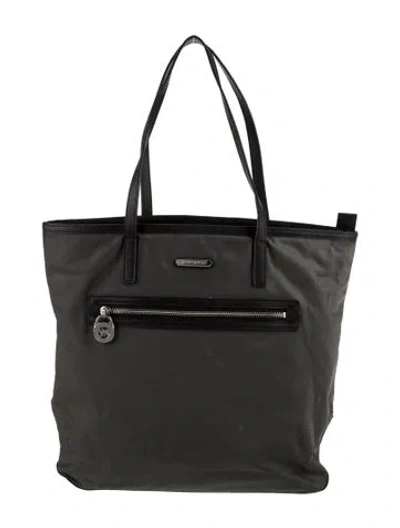 Pre-owned Michael Kors Nylon Tote In Gray