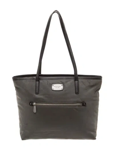 Pre-owned Michael Kors Nylon Tote In Gray