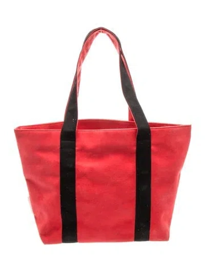 Pre-owned Michael Kors Nylon Tote In Red