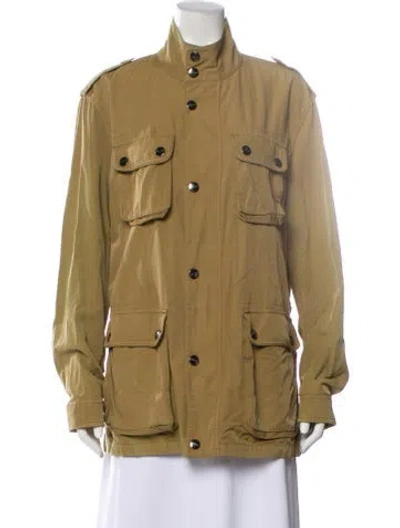 Pre-owned Michael Kors Nylon Utility Jacket In Green