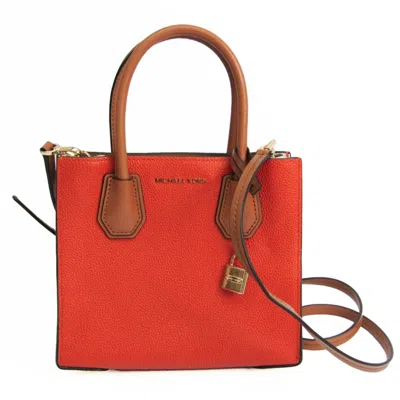 Pre-owned Michael Kors Off- Leather Handbag Shoulder Bag () In Multi