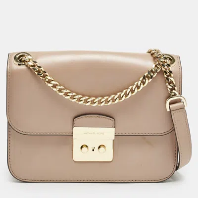 Pre-owned Michael Kors Old Rose Leather Brandi Shoulder Bag