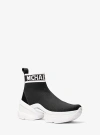 Michael Kors Olympia Stretch Knit Boot In Black