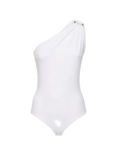 Michael Kors One-shoulder Bodysuit In White