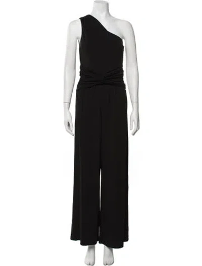 Pre-owned Michael Kors One-shoulder Jumpsuit In Black