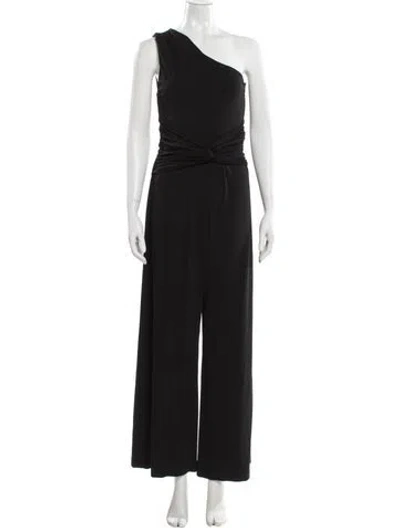 Pre-owned Michael Kors One-shoulder Jumpsuit In Gray