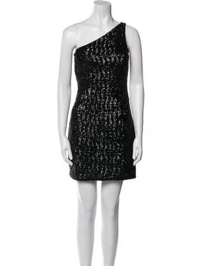 Pre-owned Michael Kors One-shoulder Mini Dress W/ Tags In Gray