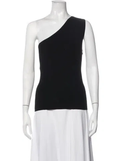 Pre-owned Michael Kors One-shoulder Sleeveless Top W/ Tags In Blue