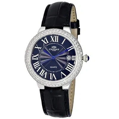 Pre-owned Michael Kors Oniss Womens Glam Black Dial Watch - On3322-lbk