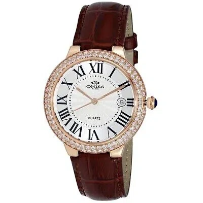 Pre-owned Michael Kors Oniss Womens Glam White Dial Watch - On3322-lrgwt