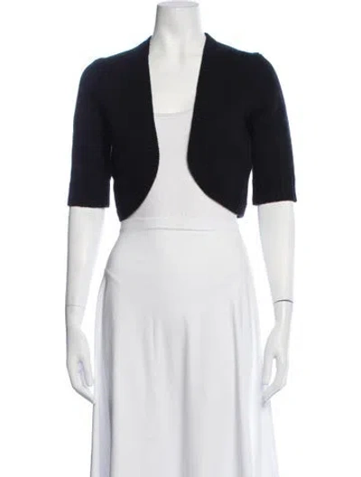 Pre-owned Michael Kors Open Front Sweater In Black