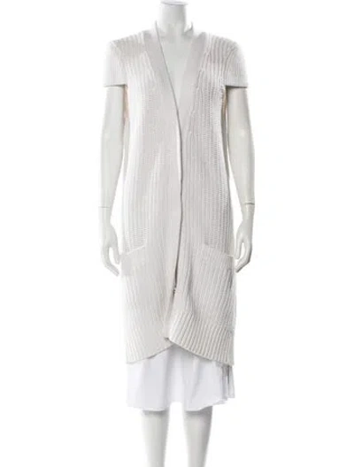 Pre-owned Michael Kors Open Front Sweater In Neutral